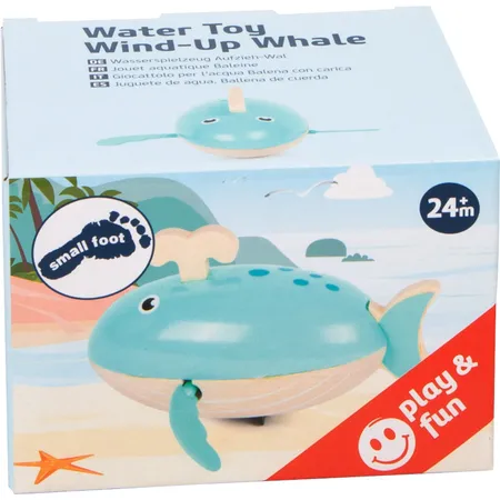 Bild von small foot Wasserspielzeug Aufzieh-Wal aus Holz, Aufziehspielzeug fürs Wasser, für Kinder ab 24 Monaten, 11659