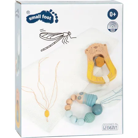 Bild von Small Foot - Cuddle Cloth Seacoast with Rattle and Grab Ring 3dlg.