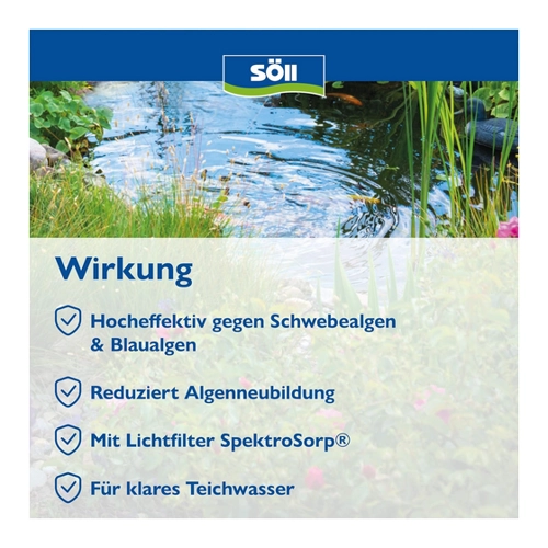 Bild von Söll 80536 AlgoSol, 10 l - Effektive Teichpflege gegen Algen