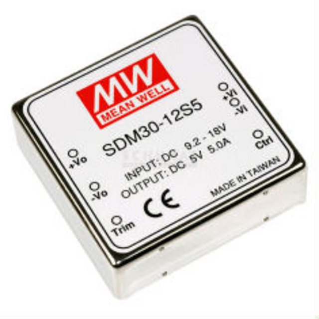 Bild von MeanWell Wechselrichter "SDM30-24S15" 15V, 30W, Niedervolt, L50,8xH16xB50cm