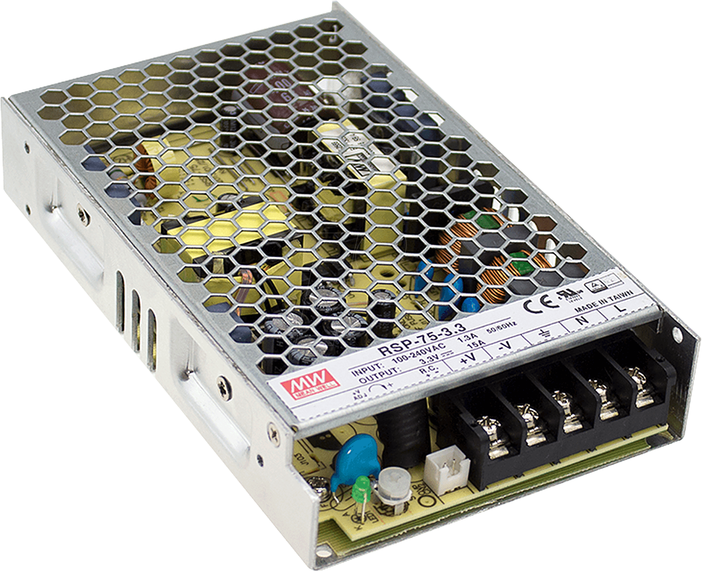 Bild von MeanWell Mean Well RSP-75-7.5 Schaltnetzteil 12 V/DC 6.3 A 75.6 W AC/DC-Einbaunetzteil