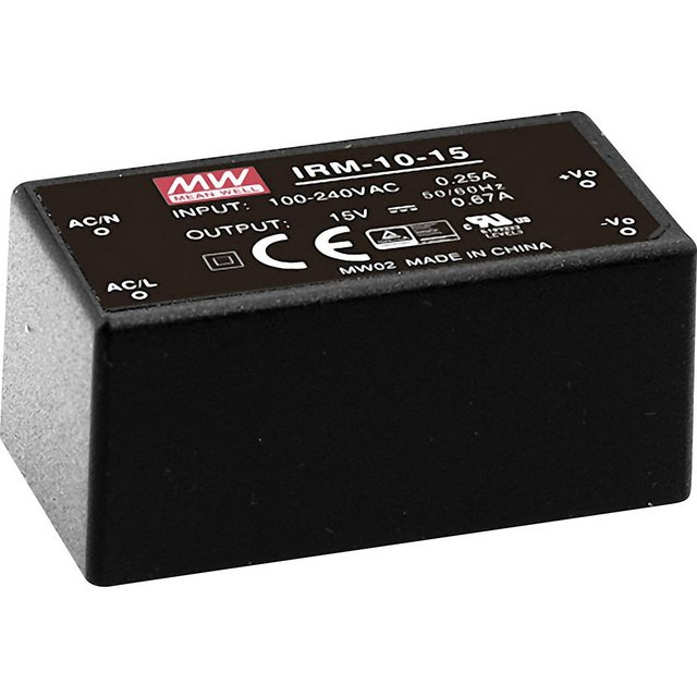 Bild von MeanWell Mean Well IRM-10-5 AC/DC-Printnetzteil 5 V/DC 2 A 10 W AC/DC-Einbaunetzteil
