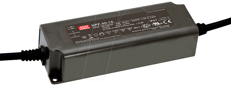 Bild von Mean Well NPF-40-48 LED-Treiber, LED-Trafo Konstantspannung, Konstantstrom 40W 0.84A 28.8 - 48 V/DC