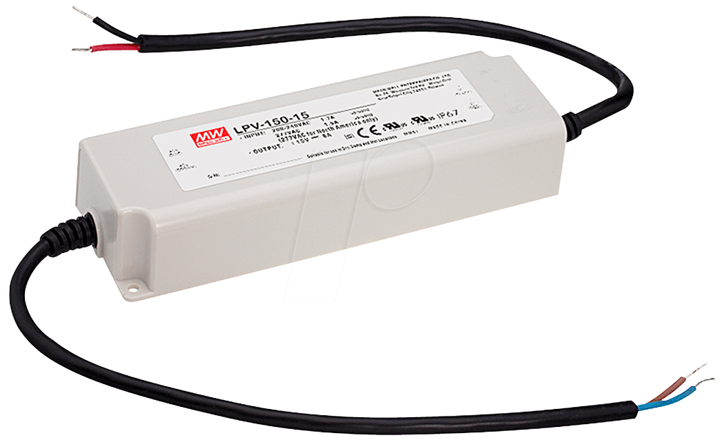 Bild von Mean Well LPV-150-48 LED-Trafo Konstantspannung 153W 0 - 3.2A 48 V/DC nicht dimmbar, Überlastschutz