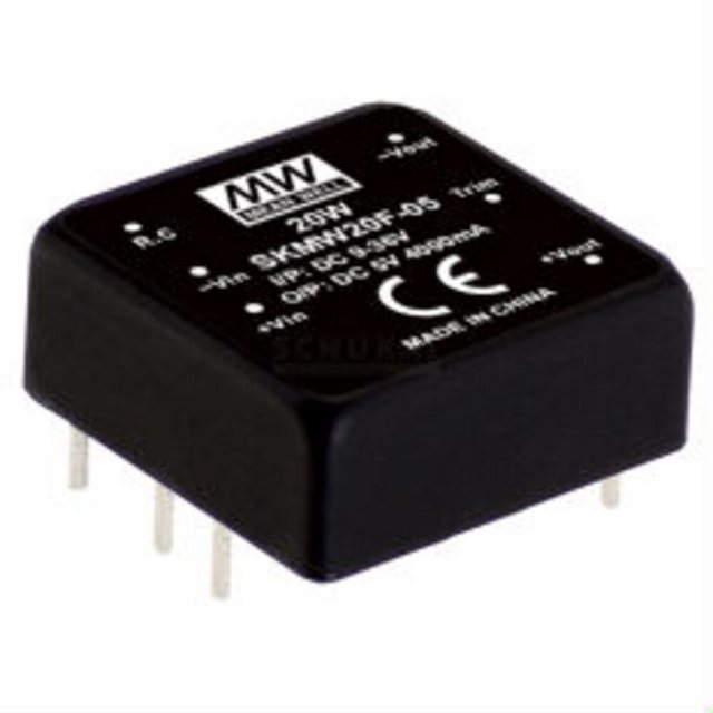 Bild von MeanWell Wechselrichter "SKMW20F-03" 3,3V, 15W, Niedervolt, L25,4xH10,2xB20cm