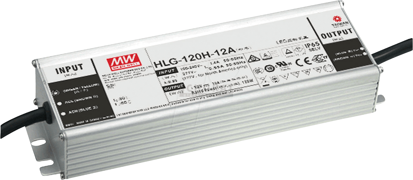 Bild von Mean Well HLG-120H-12AB LED-Treiber Konstantspannung 120W 5 - 10A 10.8 - 13.5 V/DC dimmbar, 3 in 1 D