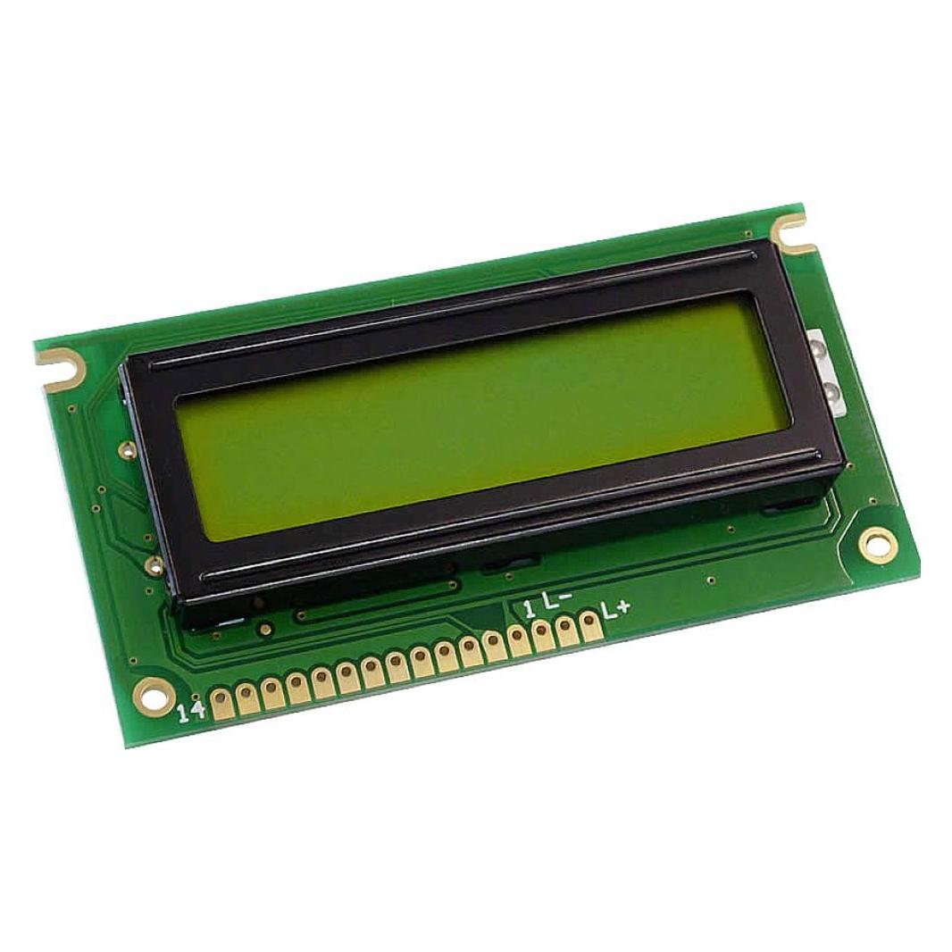 Bild von Display Elektronik LCD-Display Gelb-Grün 16 x 2 Pixel (B x H x T) 84 x 44 x 10.1mm DEM16217SYH-LY