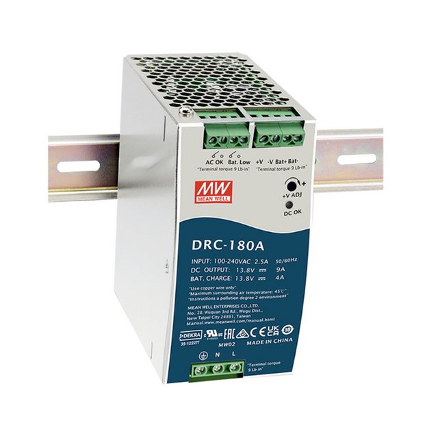 Bild von MeanWell, Systemstromversorgung, Mean Well Hutschienen-Netzteil (DIN-Rail) 4.5 A 179.4 W Anzahl Ausgänge:2 x