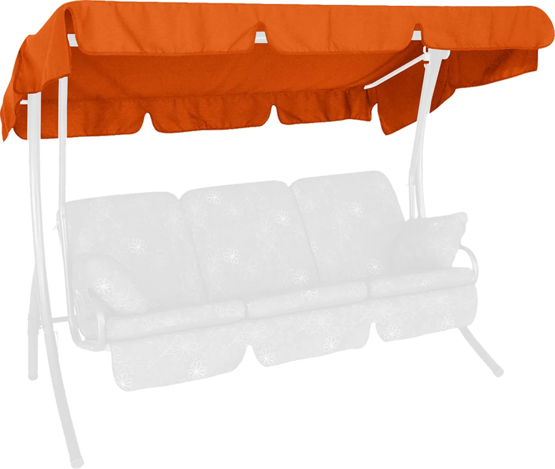 Bild von Angerer Freizeitmöbel GmbH Hollywoodschaukel Sonnendach - passend für viele 3-Sitzer Hollywoodschaukeln - Schaukeldach Made in Germany (Swingtex Terra, 210 x 145 cm)