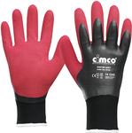 Bild von Cimco Winter Soft dunkelrot/schwarz 141240 Vinyl Arbeitshandschuh Größe (Handschuhe): 8, M EN 388 1 Paar (141240)