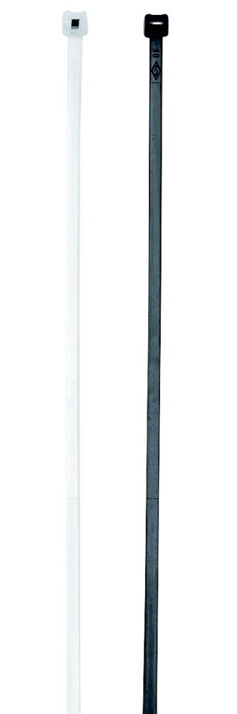 Bild von Cimco 181741 Kabelbinder mit Stahlzunge 280mm 3.50mm Schwarz UV-stabilisiert, flexibel 100St.