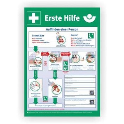 Bild von Cimco, Erste Hilfe Set, Notfall-Aushang 1.Hilfe, 1 Stück (Notfallkoffer)