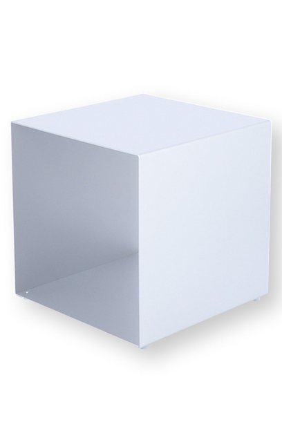 Bild von jankurtz Beistelltisch Beistelltisch Cubus Metall 35 cm, Weiß