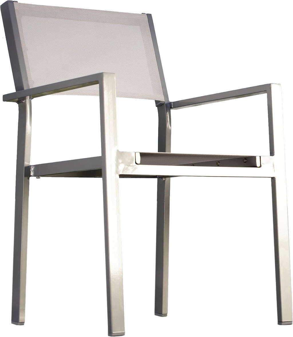 Bild von jankurtz Armlehnstuhl "cubic", Gitterwebstoff BATYLINE, outdoorgeeignet, stapelbar, in 2 Ausführungen