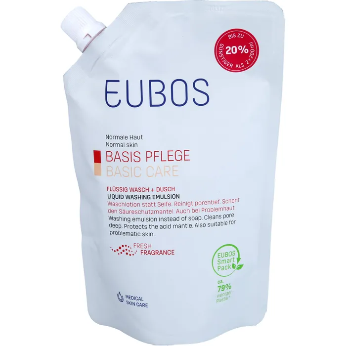 Bild von Eubos Flüssig Rot Nachfüllbeutel Mit Frischem Duft 400 ml Lotion