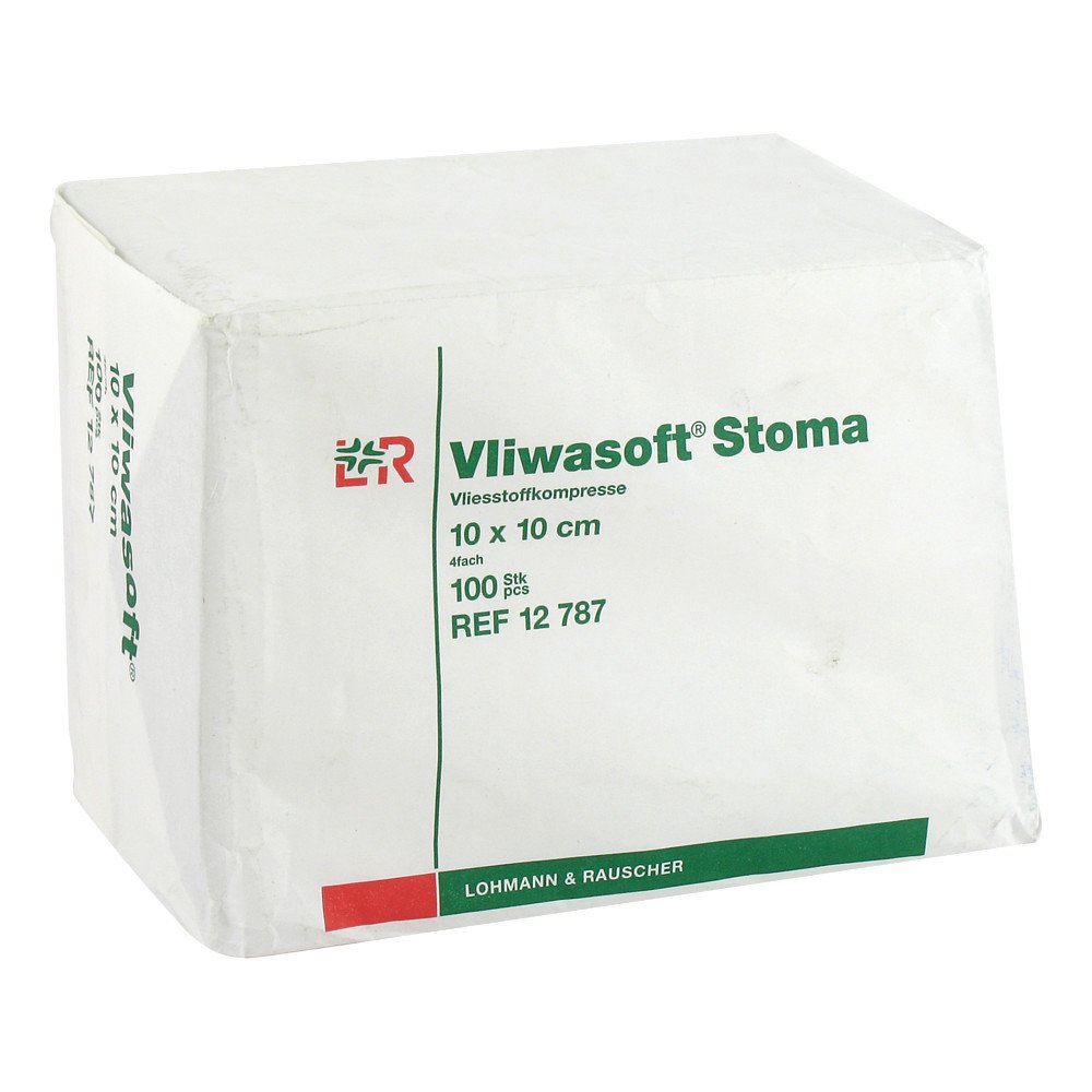 Bild von Lohmann & Rauscher Vliwasoft Stoma Kompressen 10 x 10 cm 4-fach (100 Stk.)
