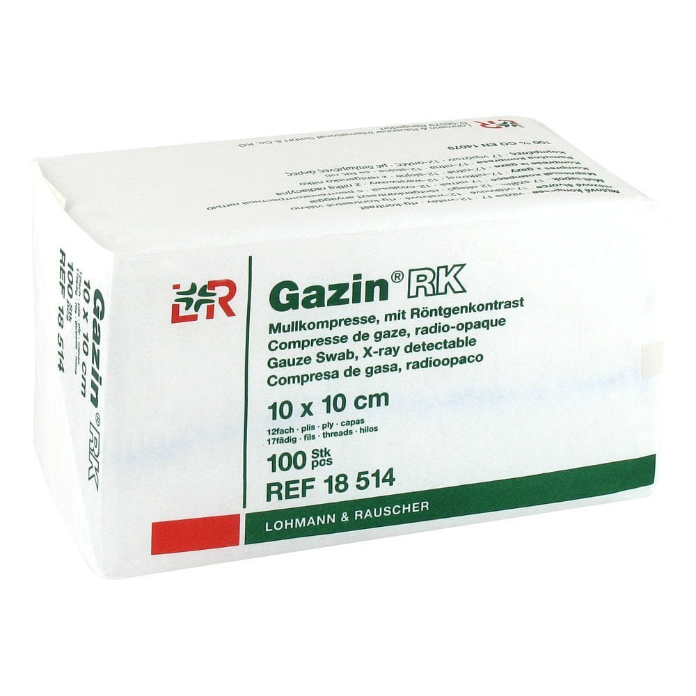 Bild von Gazin 100 Kompressen 10 X 10 cm 12fach Unsteril Mit... - Zur Wundbehandlung