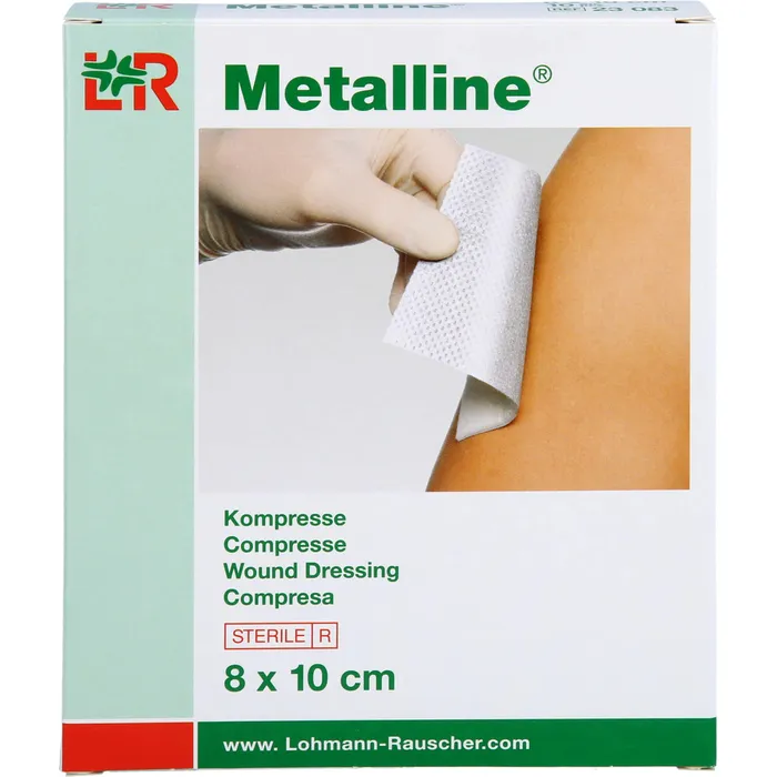 Bild von Metalline Kompressen 8 X 10 cm Steril 10 Kompressen - Zur Wundbehandlung