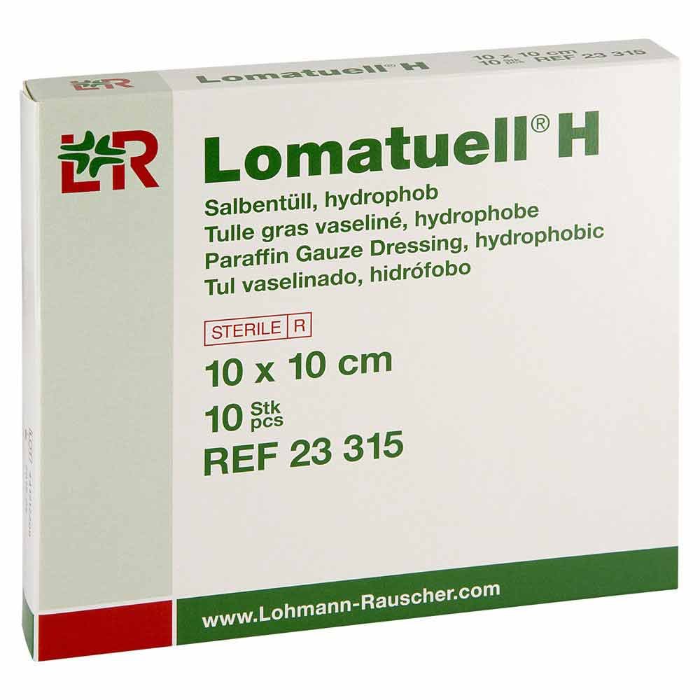 Bild von Lomatuell H Salbentüll 10 X 10 cm Steril 10 Stück - Zur Wundversorgung