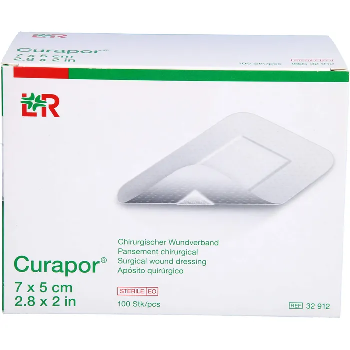 Bild von CURAPOR wound dressing transparent 7x5cm sterile, Lohmann & Rauscher, pack of 100