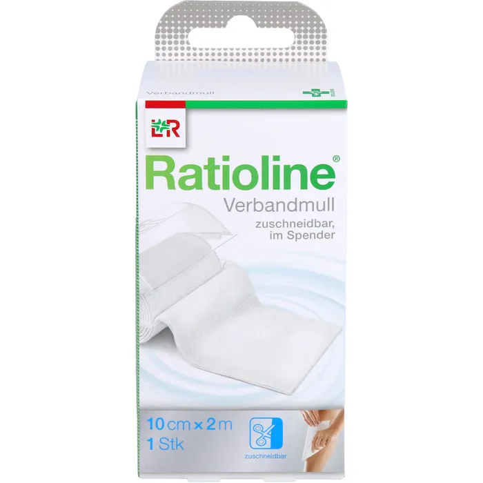 Bild von Ratioline Acute Verbandmull 10cmx2m Gerollt - Zur Wundversorgung