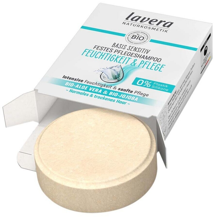 Bild von lavera Festes Haarshampoo Basis Sensitiv - Feuchtigkeit & Pflege Festes Shampoo 50g
