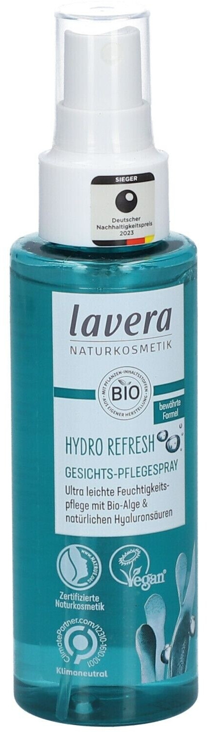 Bild von lavera Hydro Refresh Gesichtspflegespray - mit Alge und Hyaluronsäure - für ein entspanntes Hautgefühl - vegan - Naturkosmetik - 100 ml