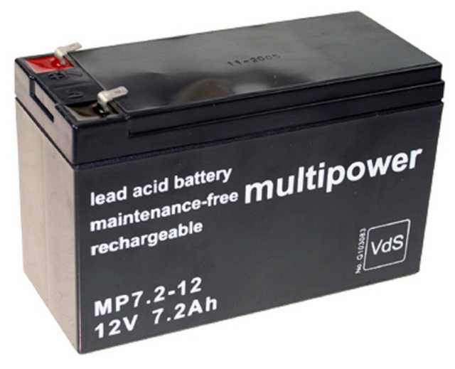 Bild von Multipower Original Bleiakku für Multipower MP7.2-12 (12 V, 7200 mAh)