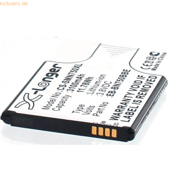 Bild von AGI 17227 Lithium-Ion (Li-Ion) 3100mAh 3.8V Wiederaufladbare Batterie, Smartphone Akku