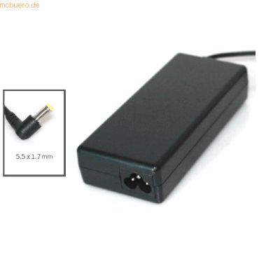 Bild von AGI 21376 - Notebook - Indoor - 100 - 240 V - 90 W - 19 V - Schwarz (90 W), Notebook Netzteil, Schwarz