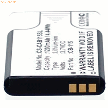 Bild von AGI 22322 - Akku - Caterpillar - Caterpillar CAT CB-115 - Schwarz - Weiss - Lithium-I, Smartphone Akku