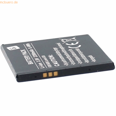 Bild von AGI Akku für Nokia BV-L4A Li-Ion 3,8 Volt 2200 mAh schwarz. Handy-Akku 2200 mAh (3.8 V)