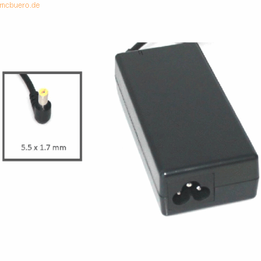 Bild von AGI 37578 - Notebook - Indoor - 100 - 240 V - 65 W - 19 V - Schwarz (65 W), Notebook Netzteil, Schwarz