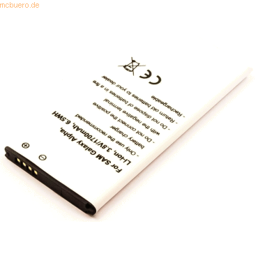 Bild von AGI Akku für Samsung Galaxy Alpha Li-Ion 3,8 Volt 1700 mAh schwarz. Handy-Akku 1700 mAh (3.8 V)