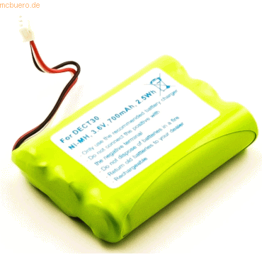 Bild von k.A. Akku für Tiptel 500 DECT NiMH 3,6 Volt 600 mAh schwarz