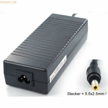 Bild von AGI 57755 - Notebook - Indoor - 100-240 V - Schwarz - HP Pavilion ZD 7001 - 145 mm (120 W), Notebook Netzteil, Schwarz