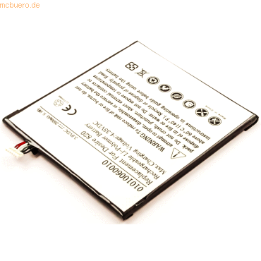 Bild von AGI Akku für Htc D826D Li-Pol 3,8 Volt 2600 mAh weiß. Handy-Akku 2600 mAh (3.8 V)