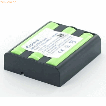 Bild von AGI 61258 - Akku - SIEMENS MEGASET 960 - Schwarz - Grün - Nickel-Metallhydrid (NiMH), Telefon Zubehör