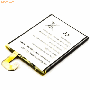 Bild von AGI Akku für Sony SO-01G Li-Pol 3,8 Volt 3000 mAh silberfarben. Handy-Akku 3000 mAh (3.8 V)