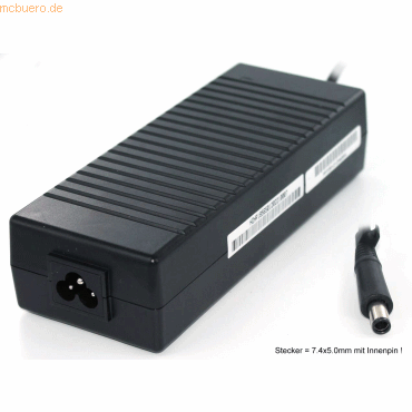 Bild von AGI 66495 - Notebook - Indoor - 100-240 V - Schwarz - HP Pavilion DV7-3080 - 163 mm (120 W), Notebook Netzteil, Schwarz
