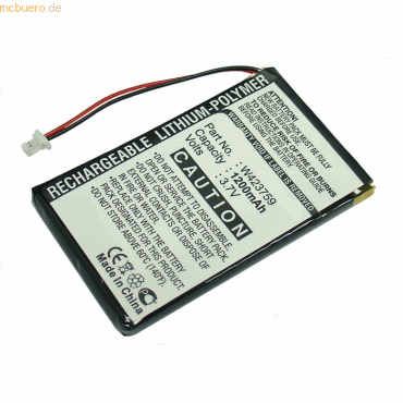 Bild von AGI, Fahrzeug Navigation Zubehör, 89853 - Batterie/Akku - Schwarz - Lithium-Ion (Li-Ion) - 1200 mAh - 3,7 V - 62 m