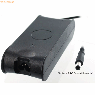 Bild von AGI 94362 - Notebook - Indoor - 100-240 V - Schwarz - LATITUDE E6320 - 125 mm (65 W), Notebook Netzteil, Schwarz