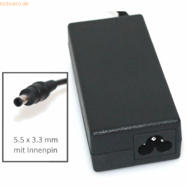 Bild von AGI 96584 - Notebook - Indoor - 100-240 V - Schwarz - NP305E7A-S03DE - 115 mm (60 W), Notebook Netzteil, Schwarz