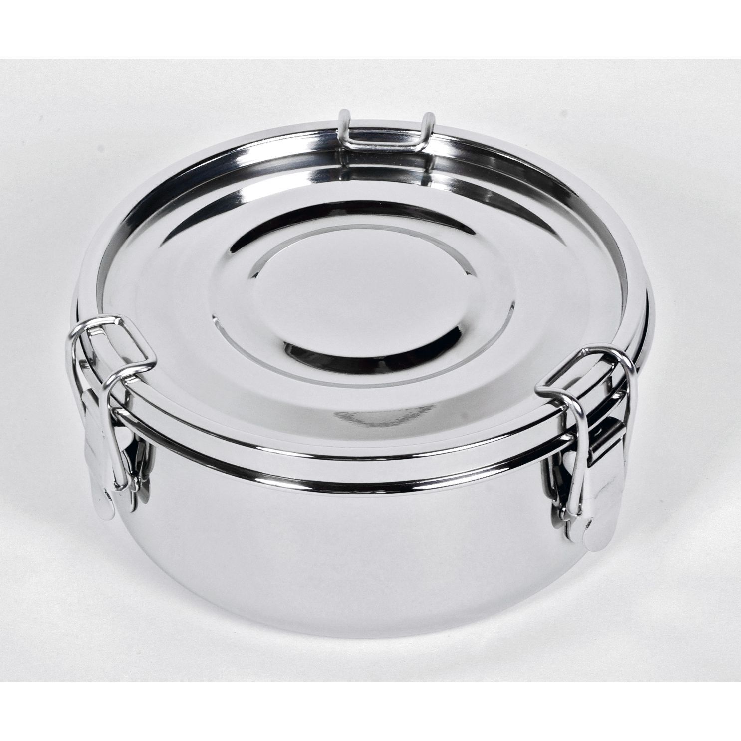 Bild von Basic Nature - Edelstahl Food Container - Essensaufbewahrung Gr 0,5 l grau/schwarz