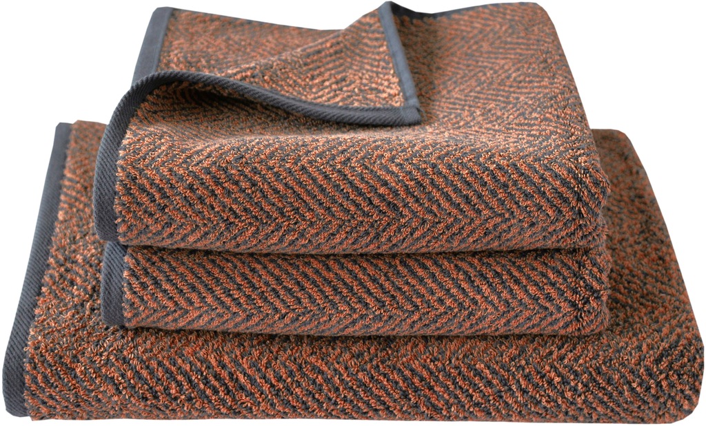 Bild von Dyckhoff Handtuch Set "Golden Shades Herringbone", (Set, 3 St., 2 Handtücher (50x100 cm)-1 Duschtücher (70x140 cm), mit Fischgrät-Muster; 2 Handtücher (50x100cm), 1 Duschtuch (70x140cm)