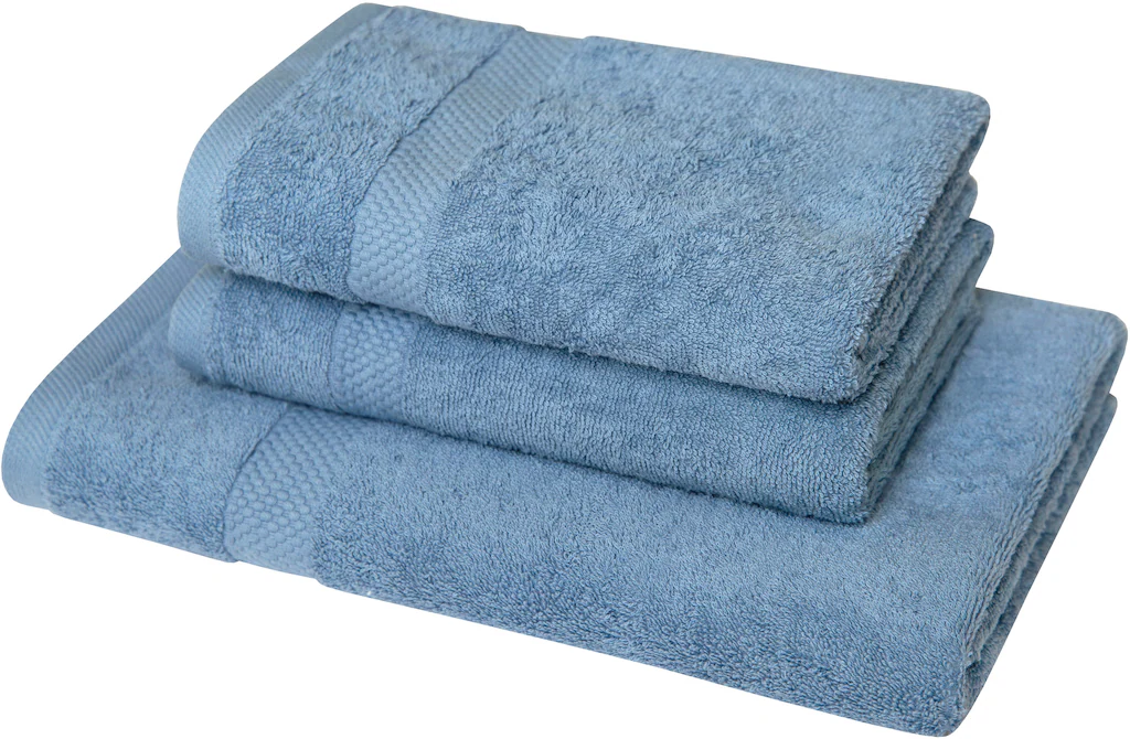Bild von Dyckhoff Handtuch Set "Planet", (Set, 3 St., 2 Handtücher (50 x 100 cm)-1 Duschtuch (70 x 140 cm), 2 Handtücher (50x100cm), 1 Duschtuch (70x140cm)