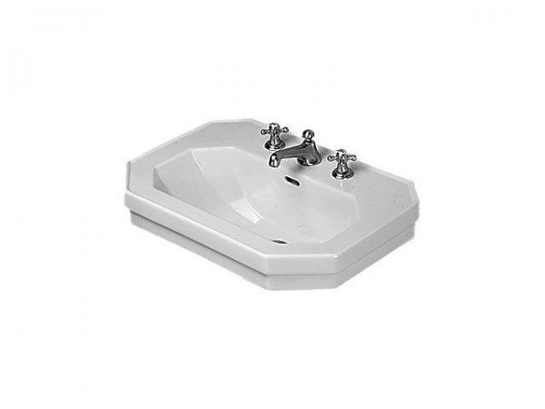 Bild von Duravit 1930 Waschtisch, 80x55cm, 1 Hahnloch, Farbe: Weiß