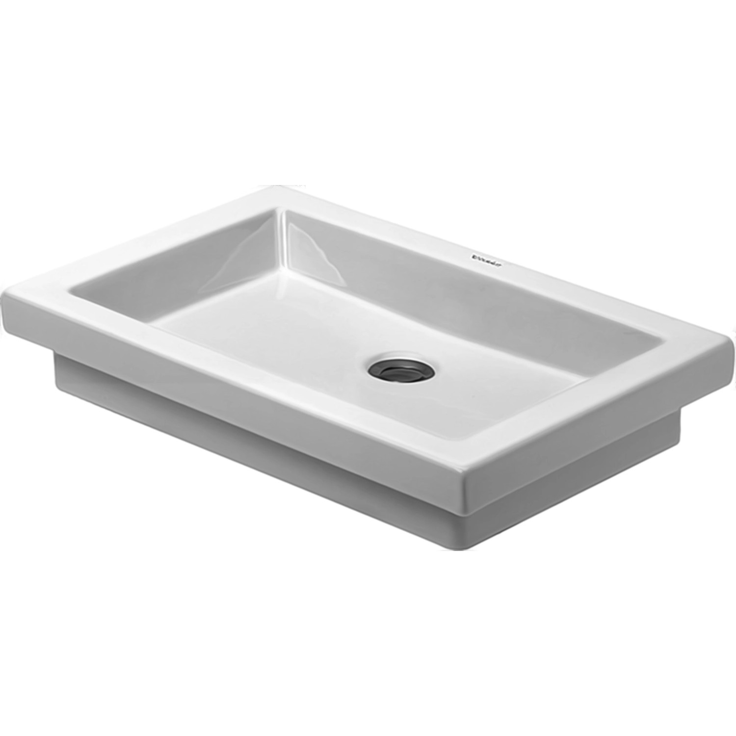 Bild von Duravit Einbauwaschtisch 2nd floor 52,5cm, Innenbecken, weiss, Farbe: Weiß mit Wondergliss