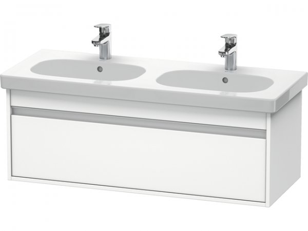 Bild von Duravit Ketho Waschtischunterschrank wandhängend 6669, 1 Auszug, 1150mm, für D-Code, Farbe (Front/Korpus): Weiß Matt Dekor