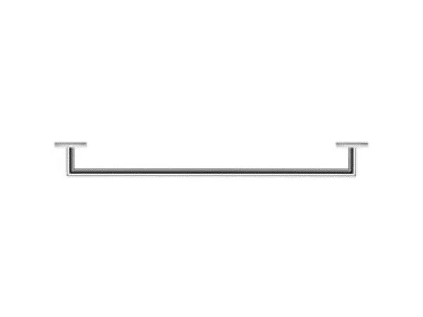 Bild von Duravit Badetuchhalter Karree, einarmig, Handtuchhalter Wandmontage, 60 cm, Handtuchhalterung, Handtuchstange Chrom